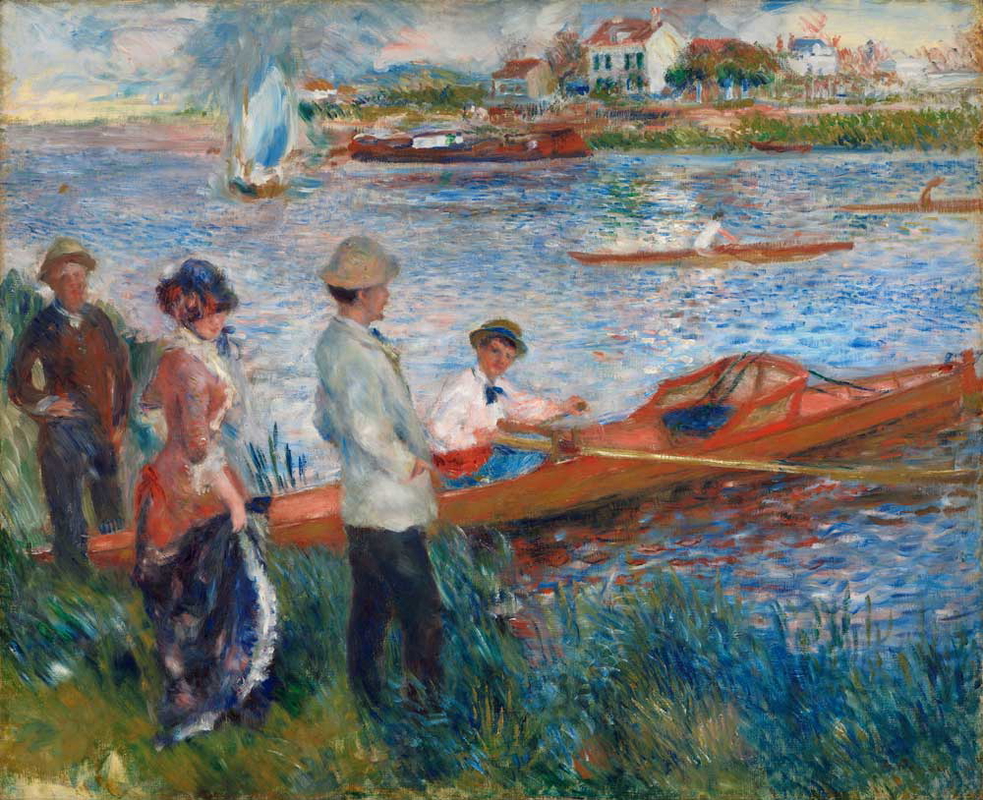 Pierre Auguste Renoir oarsmen chatou