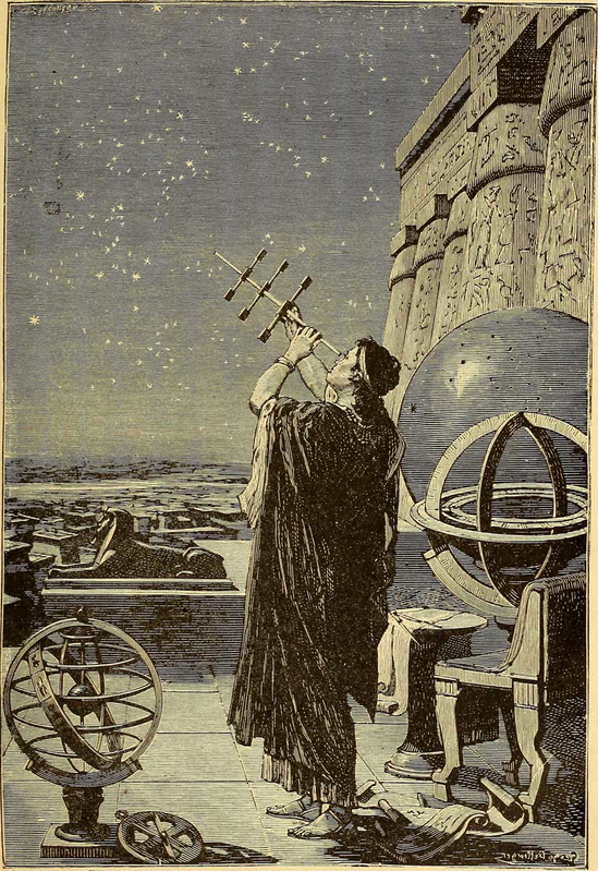 astronomer looking space