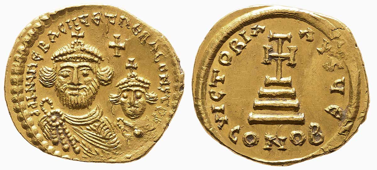 byzantine emperor heraclius coin
