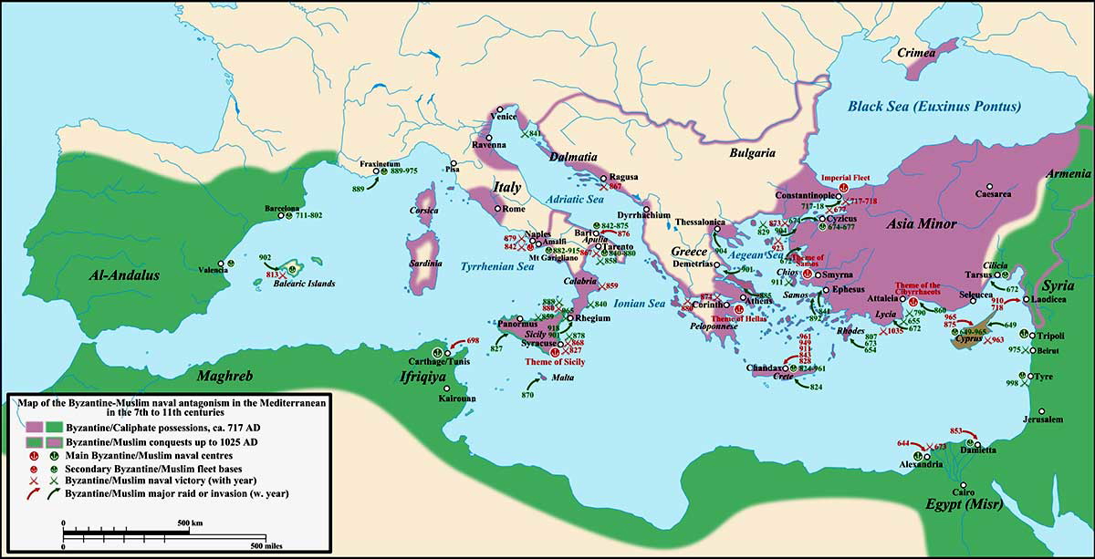 byzantine empire arab