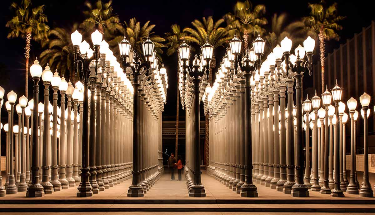 chris burden inventor maker urban light public artwork