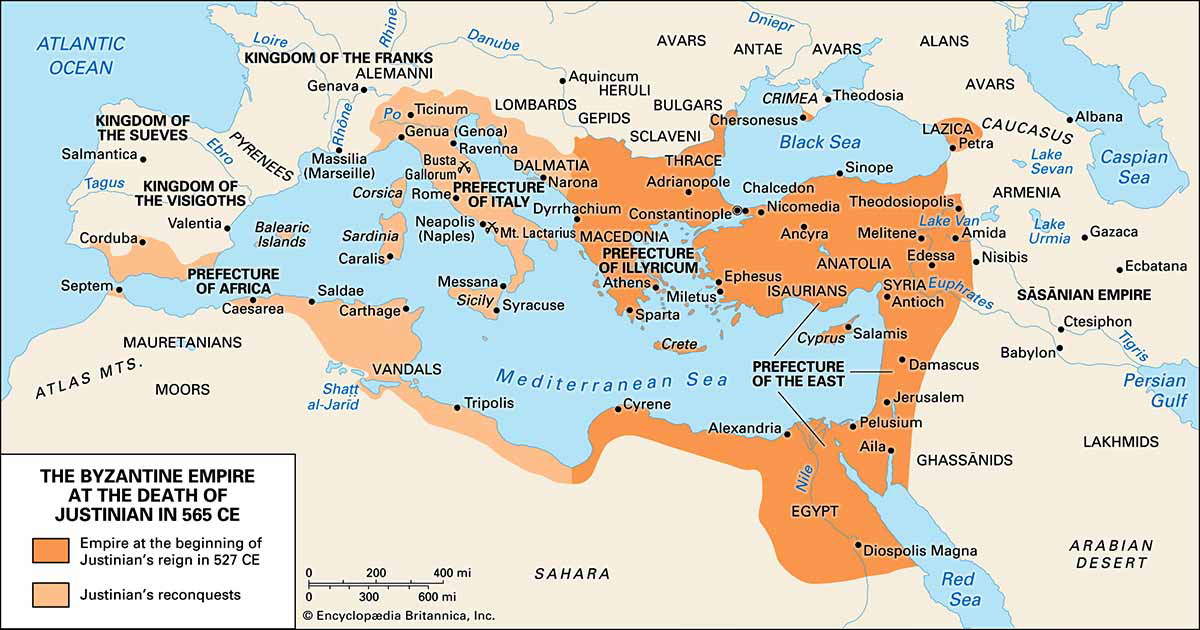 eastern roman empire map