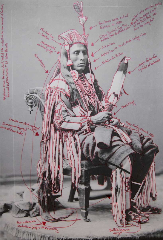 indigenous art red star medicine crow photograph