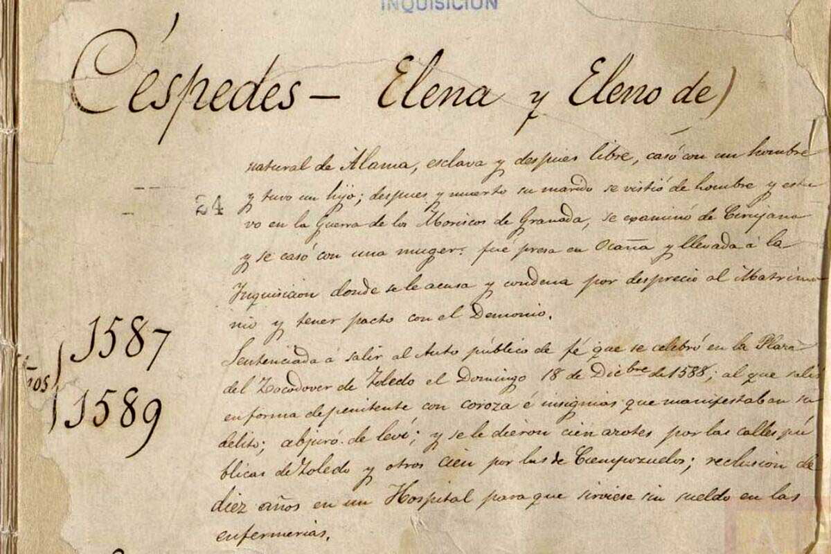 inquisition document elena de cespedes