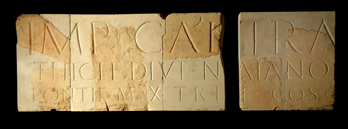 inscription triumphal arch legio ferrata