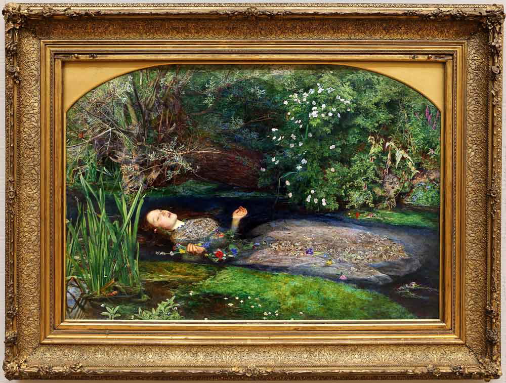 john everett millais ophelia pre raphaelite painting frame