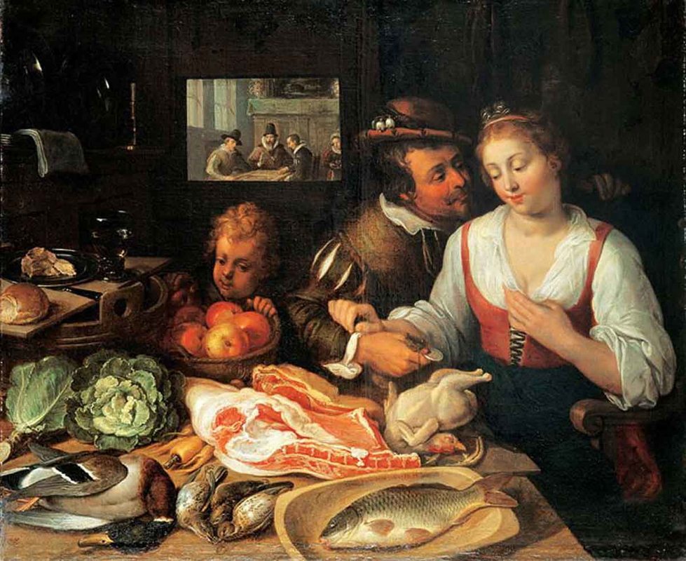 kitchen scene jeremias van winghe