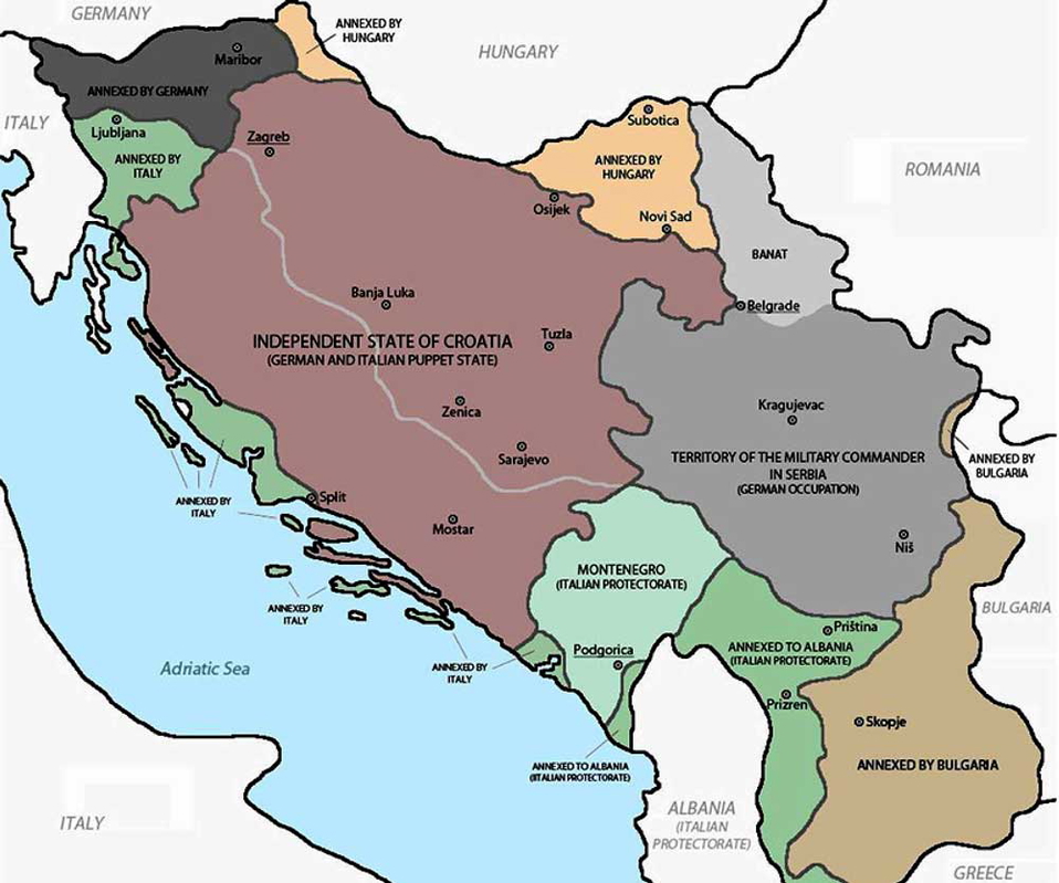 map yugoslavia world war ii