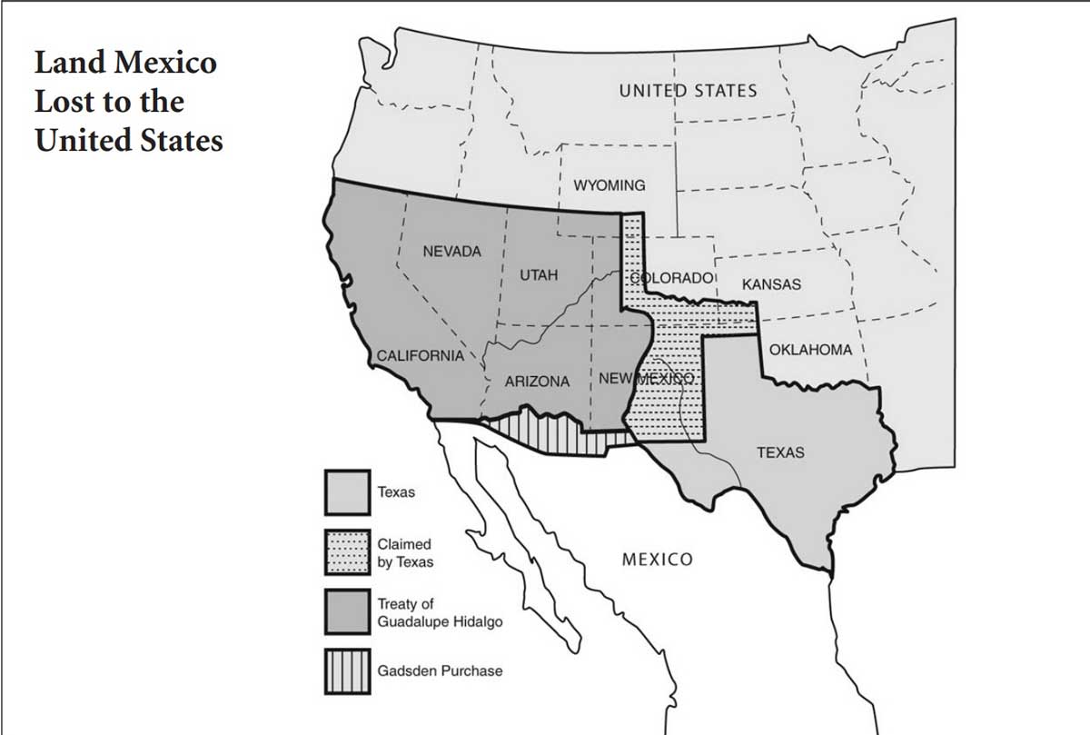 mexico lost territory 1836 1848