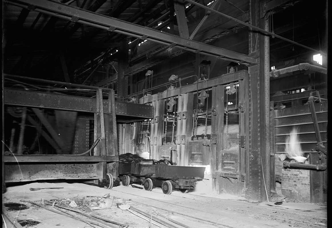 open hearth furnace homestead steel plant