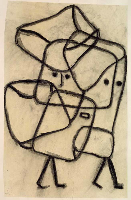 paul klee burdened children painting drawing