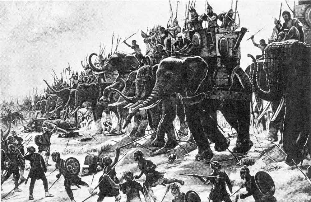 psychological warfare war elephants