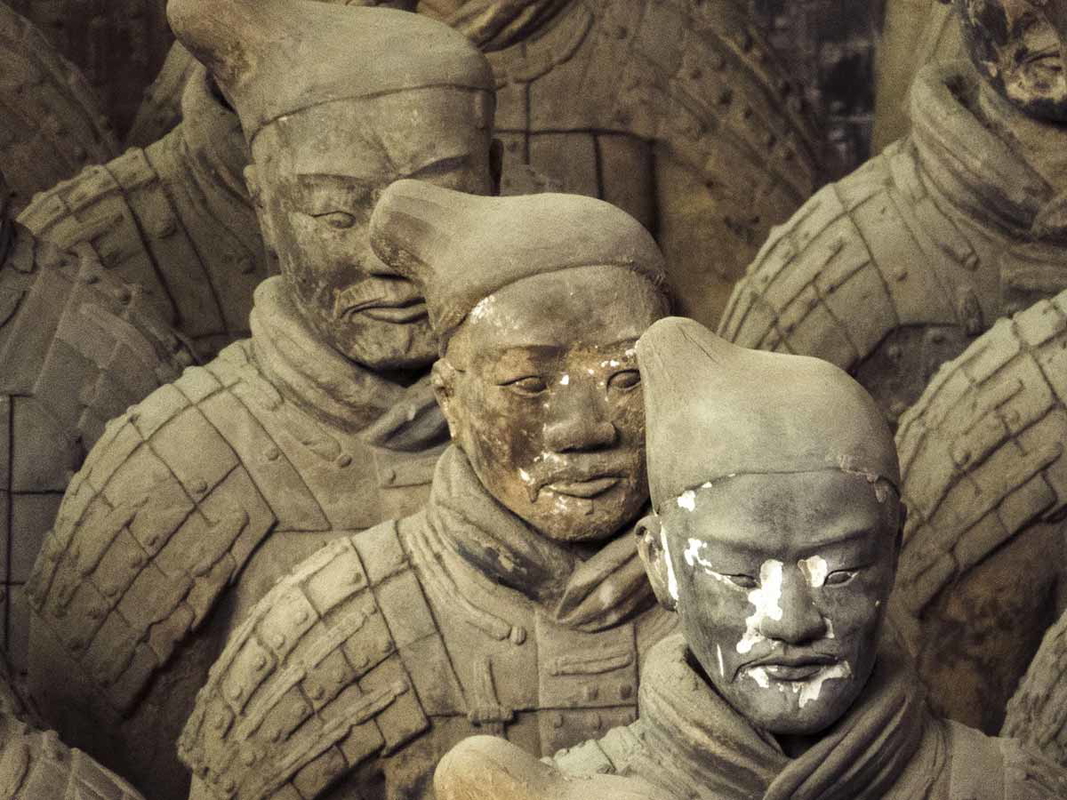 chinese emperor qin tomb warriors face details