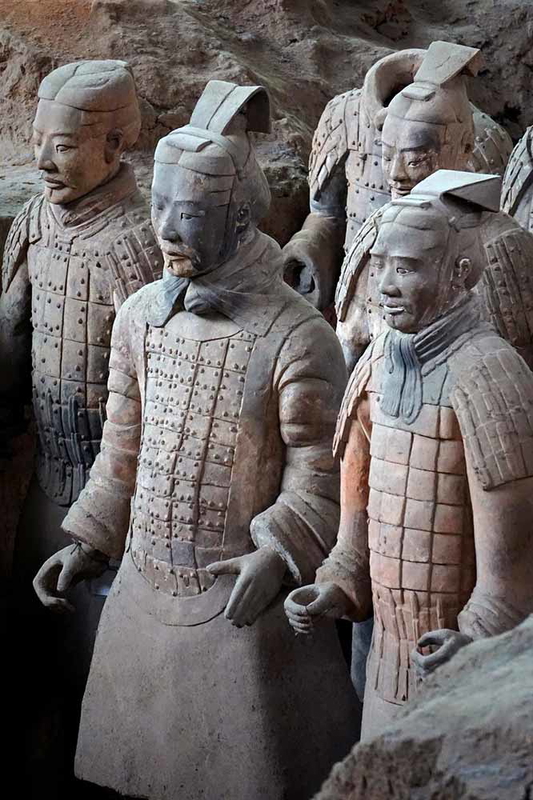 terracotta army warriors detail