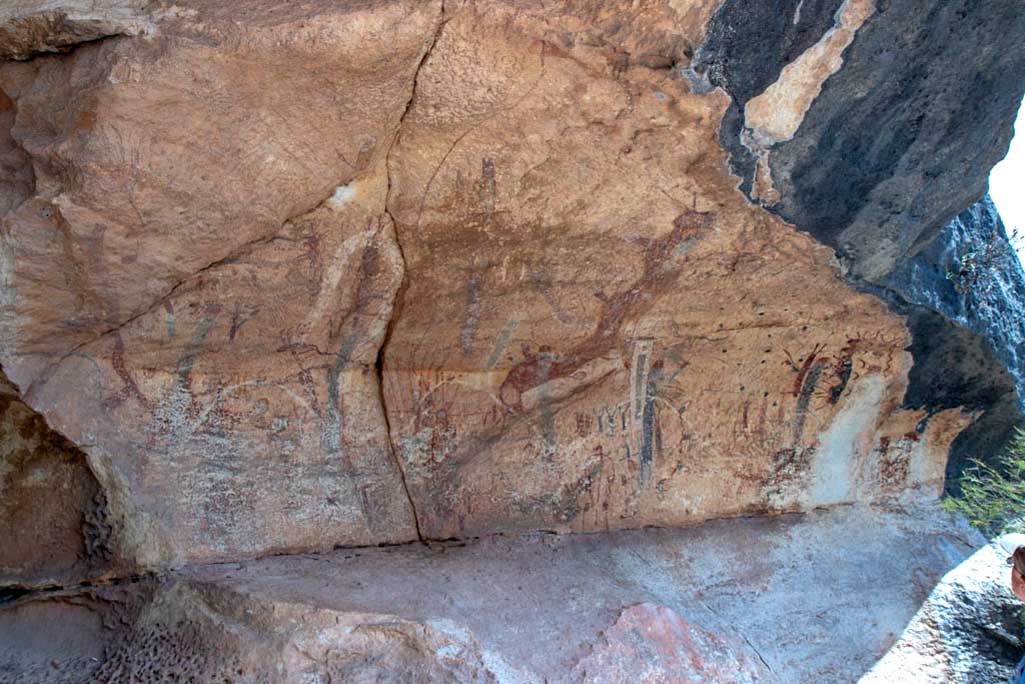 white shaman cave paintings