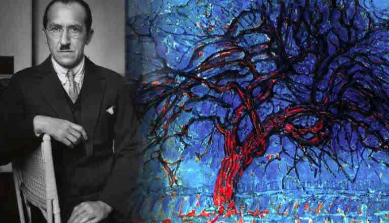 why did piet mondrian paint trees