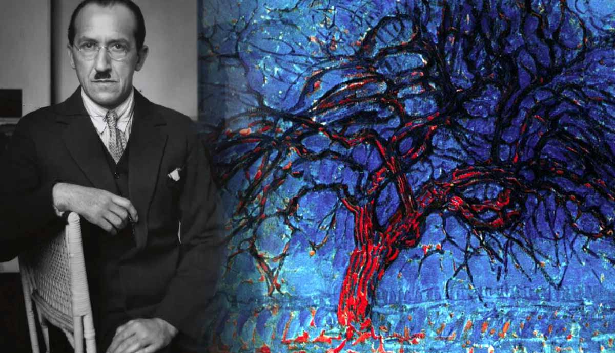 why did piet mondrian paint trees