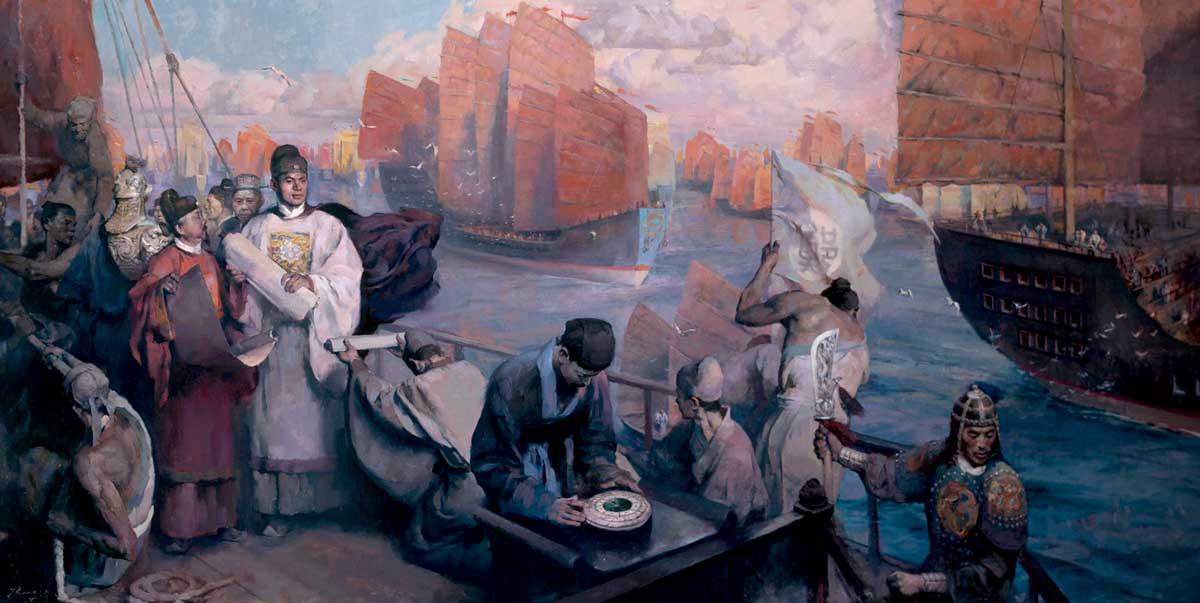 zheng he fleet painting