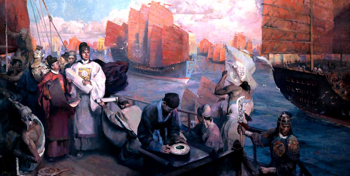 zheng he fleet painting