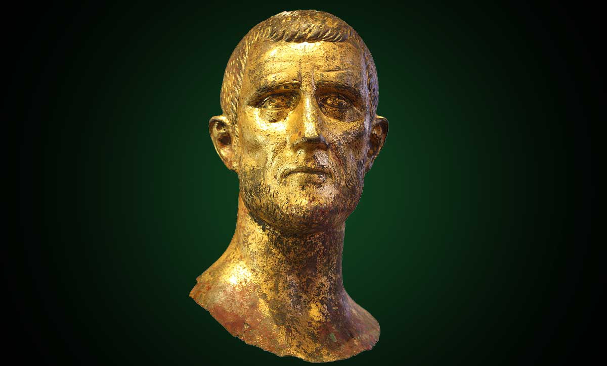 bust roman emperor aurelian