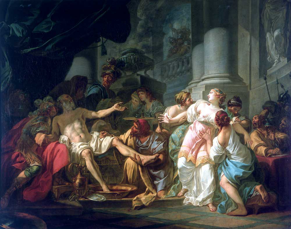 Seneca Death oiloncanvas painting