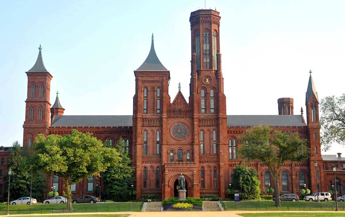 The Smithsonian Institution building, 1855