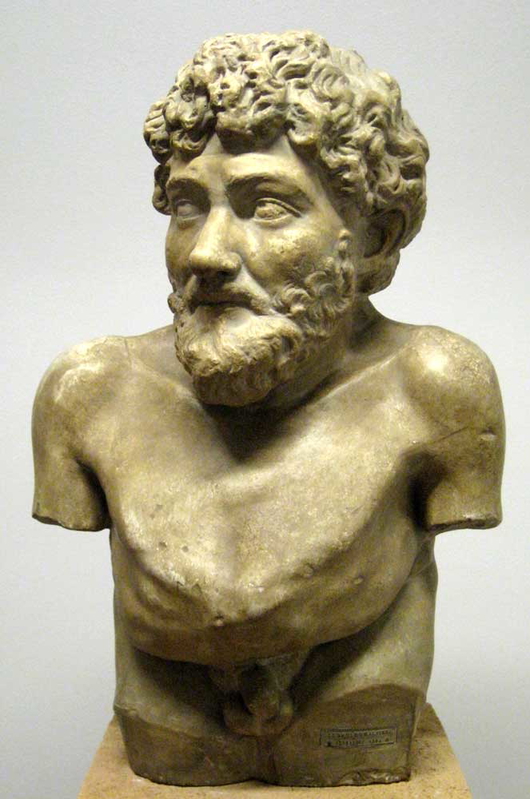 aesop pushkin museum moscow plaster bust