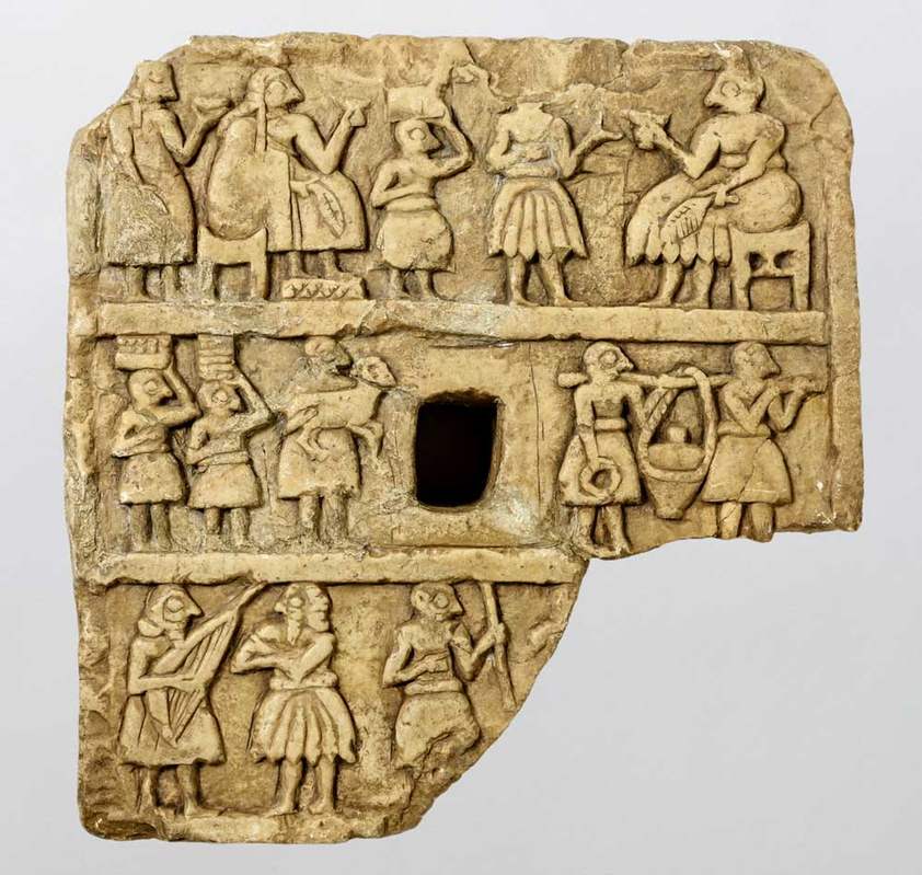 banquet scene khafajeh iraq