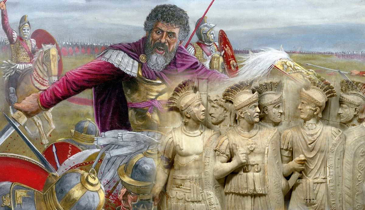 battle lugundum preatorian guard relief