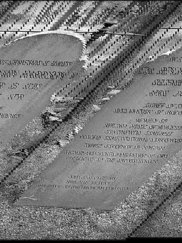 benjamin harrison gravestone