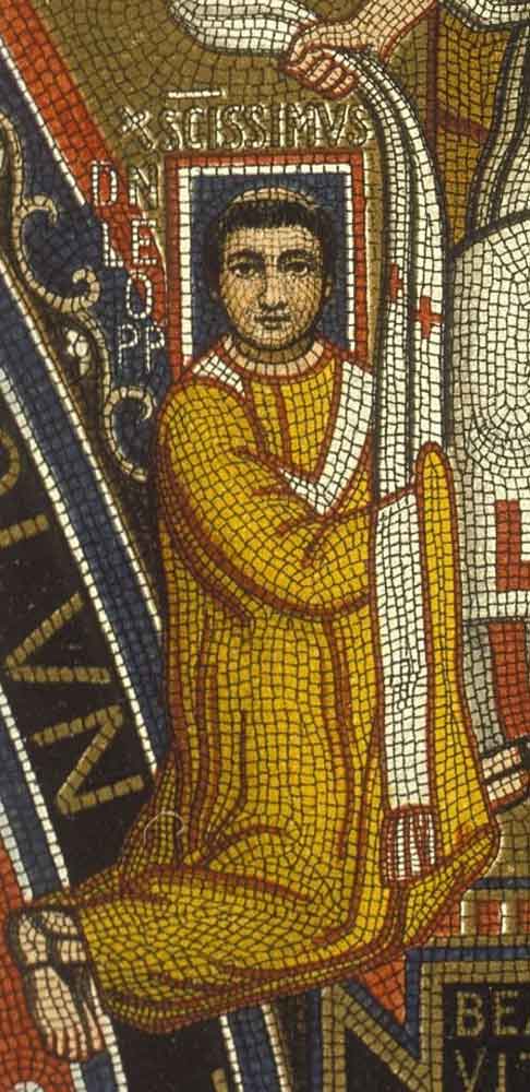 catholic pope leo iii mosaic