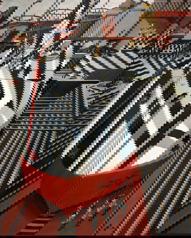 dazzle ships drydock liverpool edward wadsworth