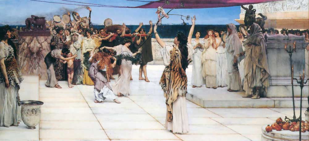 dedication bacchus lawrance tadema painting