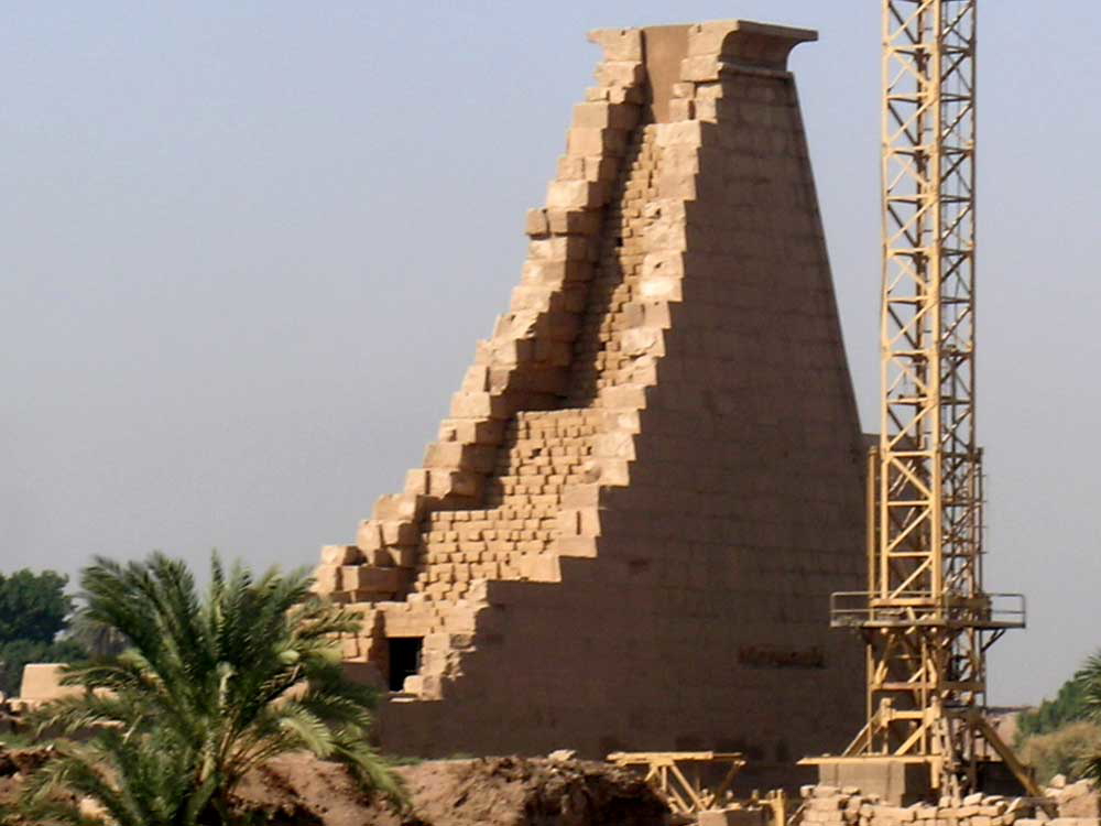 dismantled ninth pylon karnak