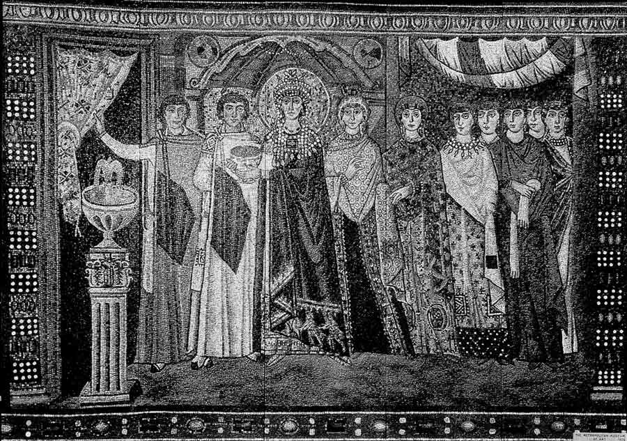 empress theodora court members painting