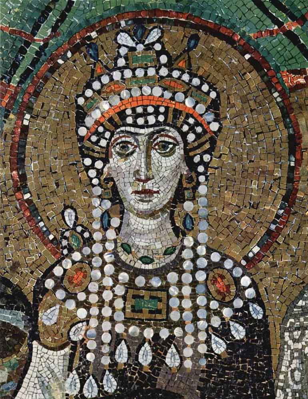 empress theodora mosaic detail