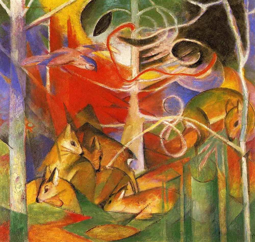 franz marc deer in forest