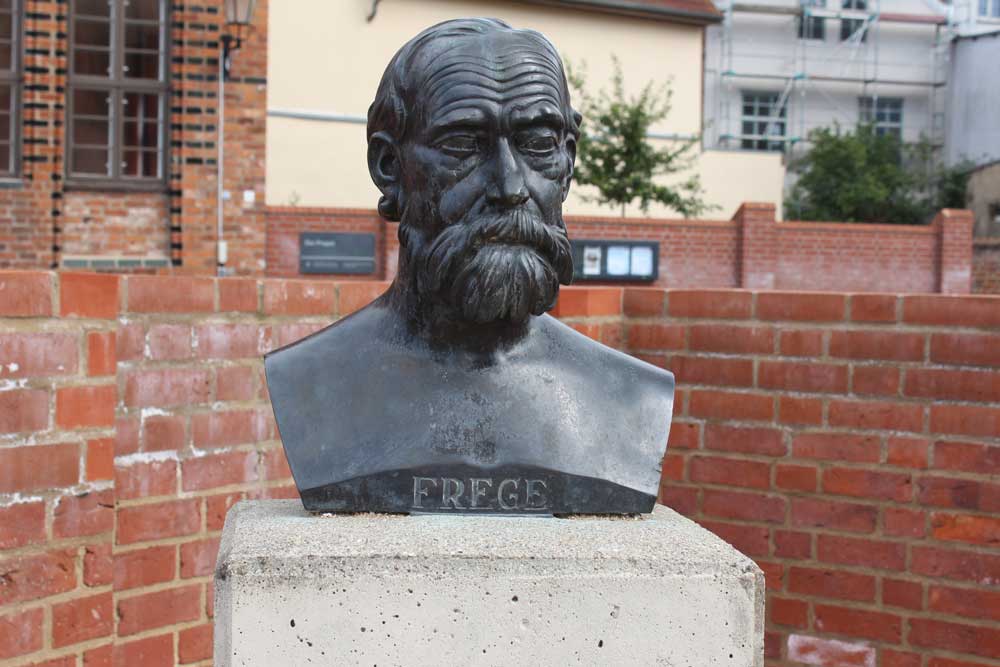 frege bronze bust plinth