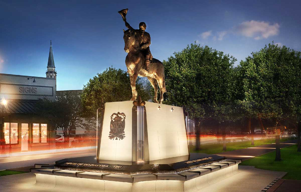 governor galvez pensacola statue