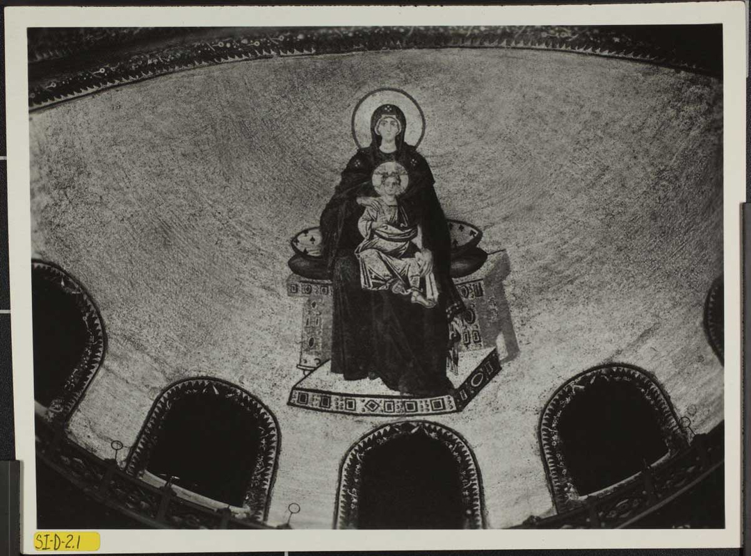 hagia sophia apse virgin mosaic photograph