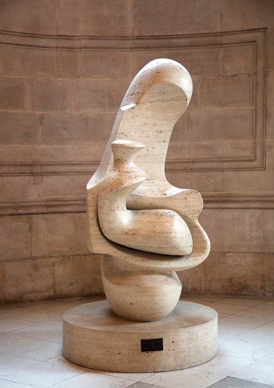 henry moore mother and child hood sculpture