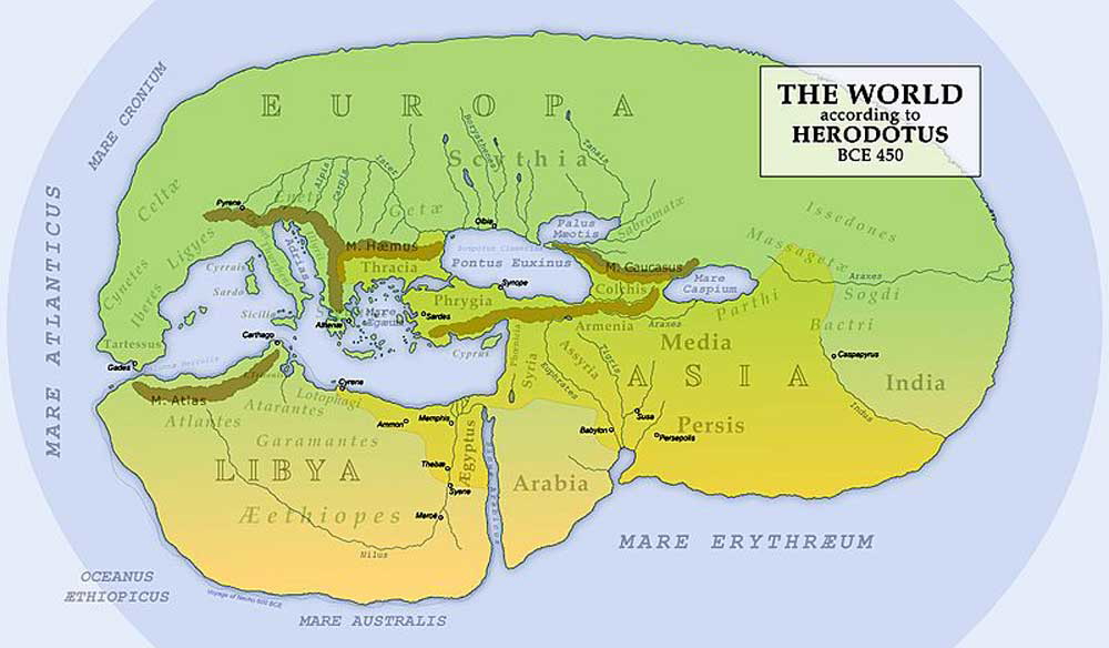 herodotus world map