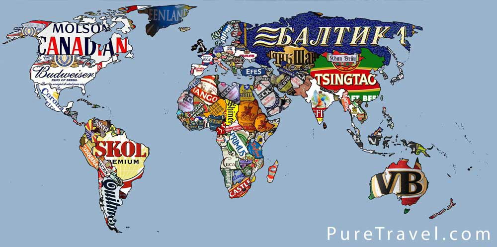 beer popular brands map