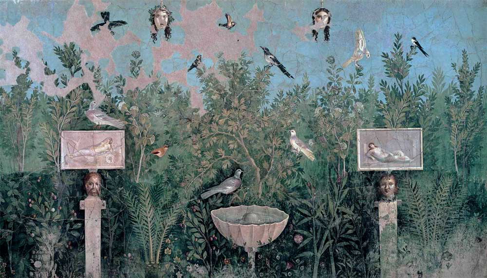 house of golden bracelet pompeii fresco natural history