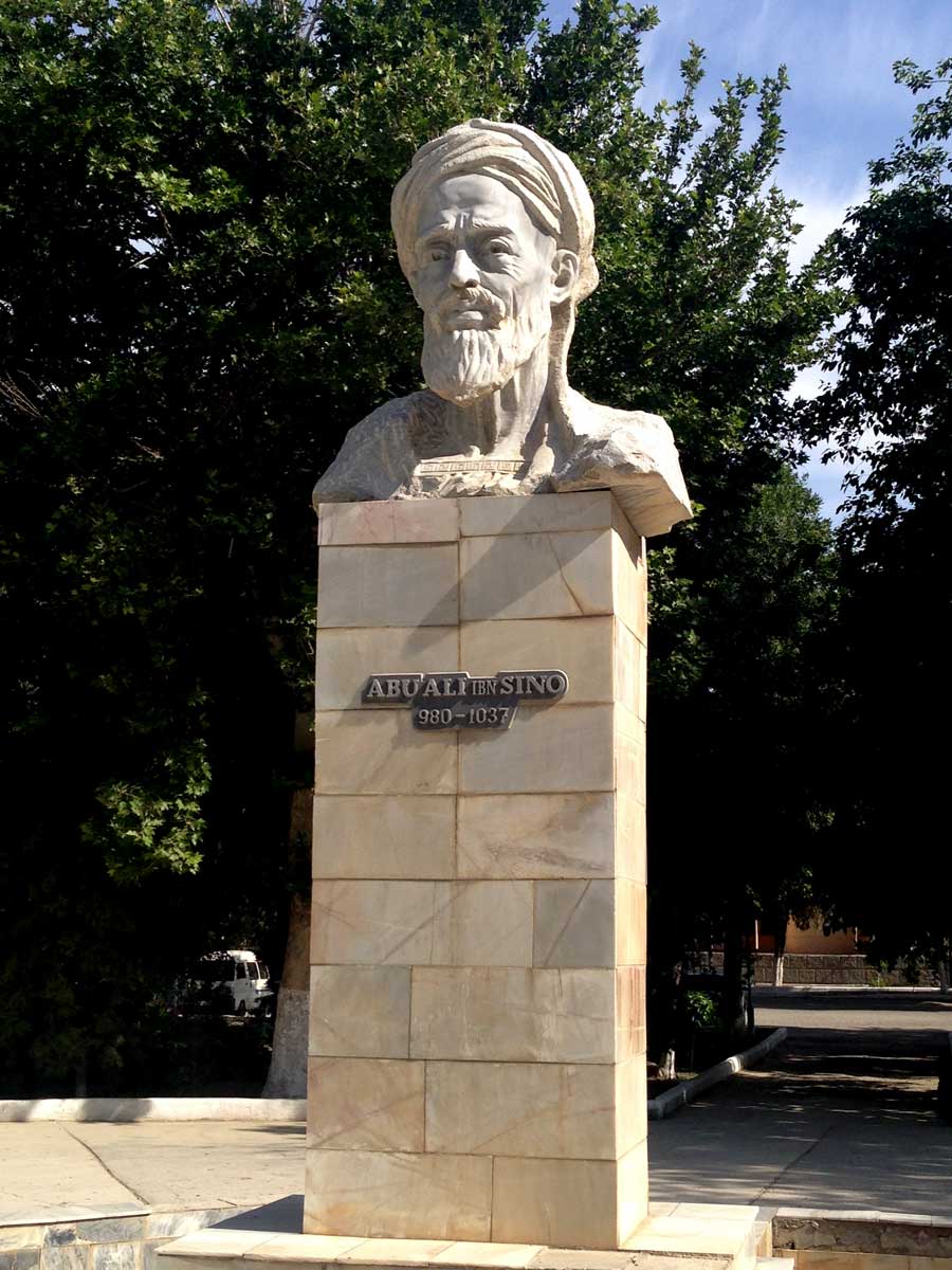 ibn sina marble statue