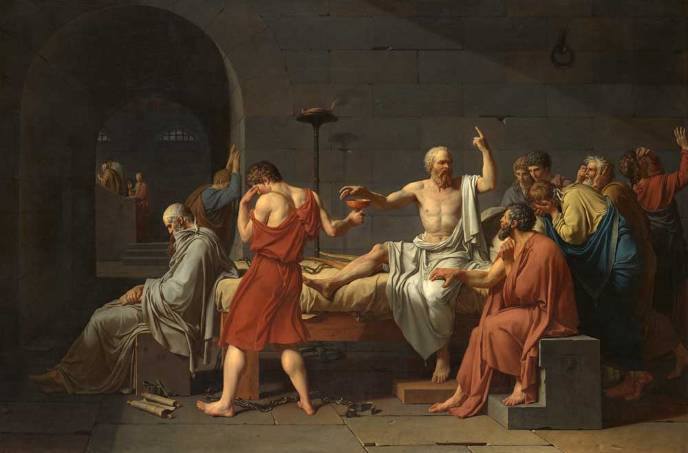 jack louis david death of socrates