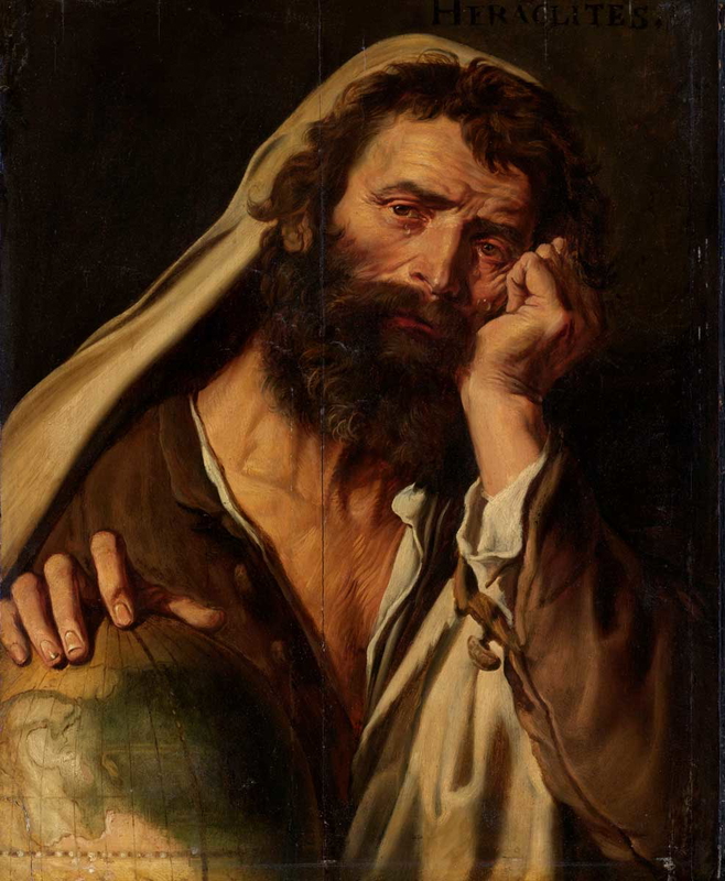 janssens heraclitus oil painting
