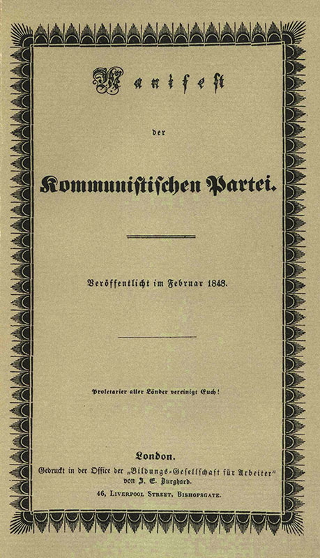 karl marx communist manifesto communism marxism