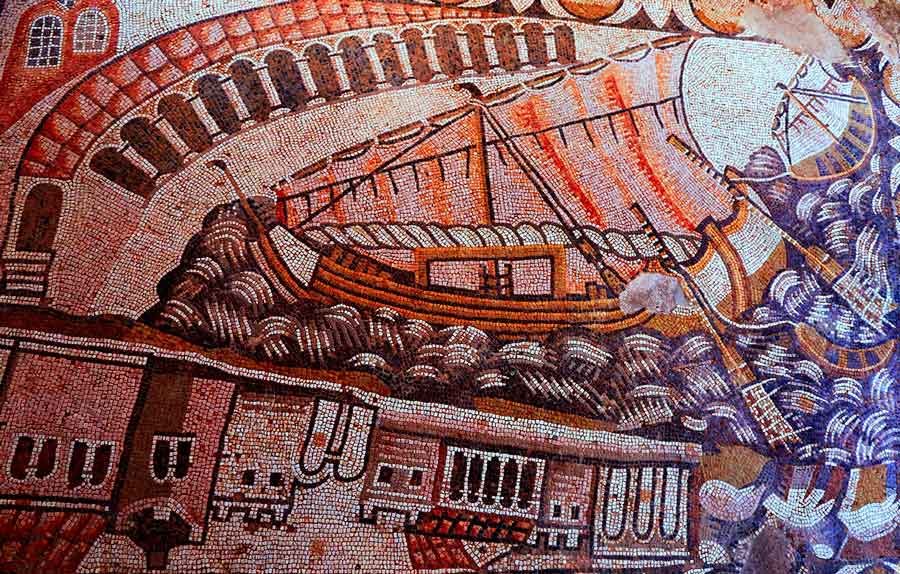 kelenderis harbor mosaic ancient mariners