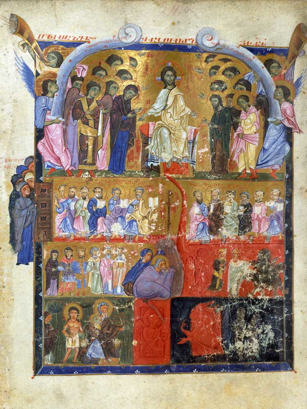 last judgment toros roslin gospels miniature